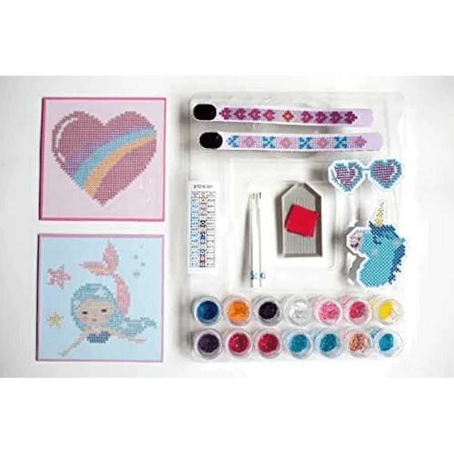 Set creativo 6 in 1, sirena, diamante pittura