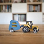 Jeu de construction Ferme avec tracteur Nathan, jouets Croc