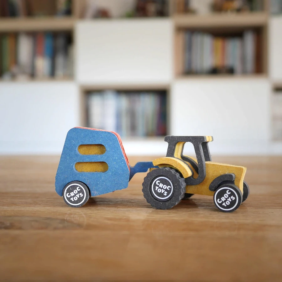 Jeu de construction Ferme avec tracteur Nathan, jouets Croc