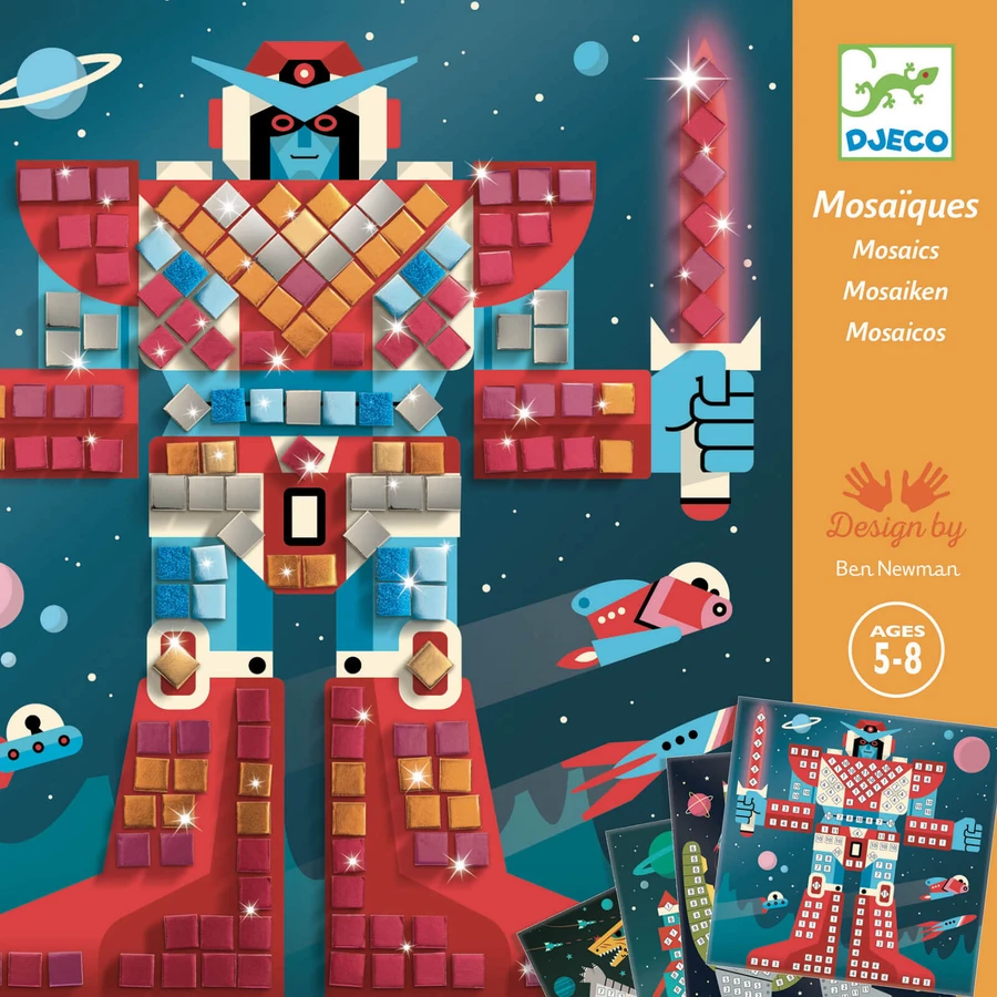 Mosaico Djeco, En el espacio