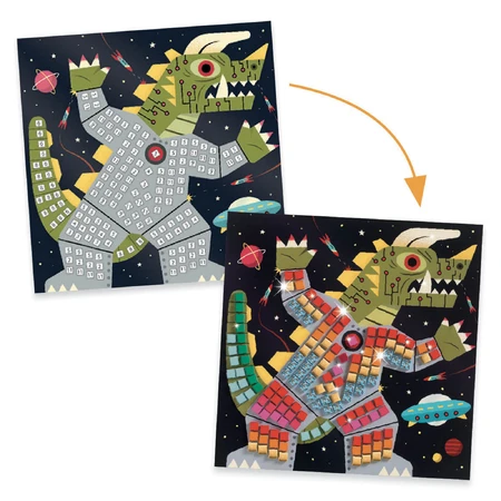 Mosaico Djeco, En el espacio