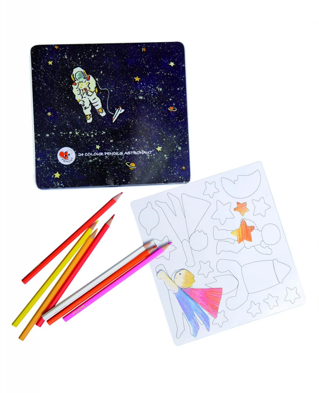 Zeichnungsset mit magnetischen Teilen, Astronaut