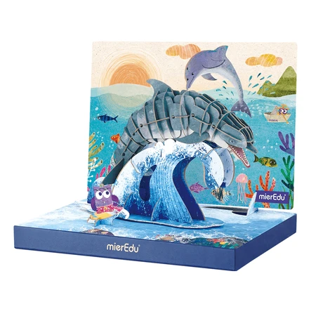 3D Puzzle ECO - Dauphin avec grand museau (deluxe)