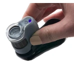 Microscopio de bolsillo con adaptador para smartphone, 20 aumentos, MicroMini
