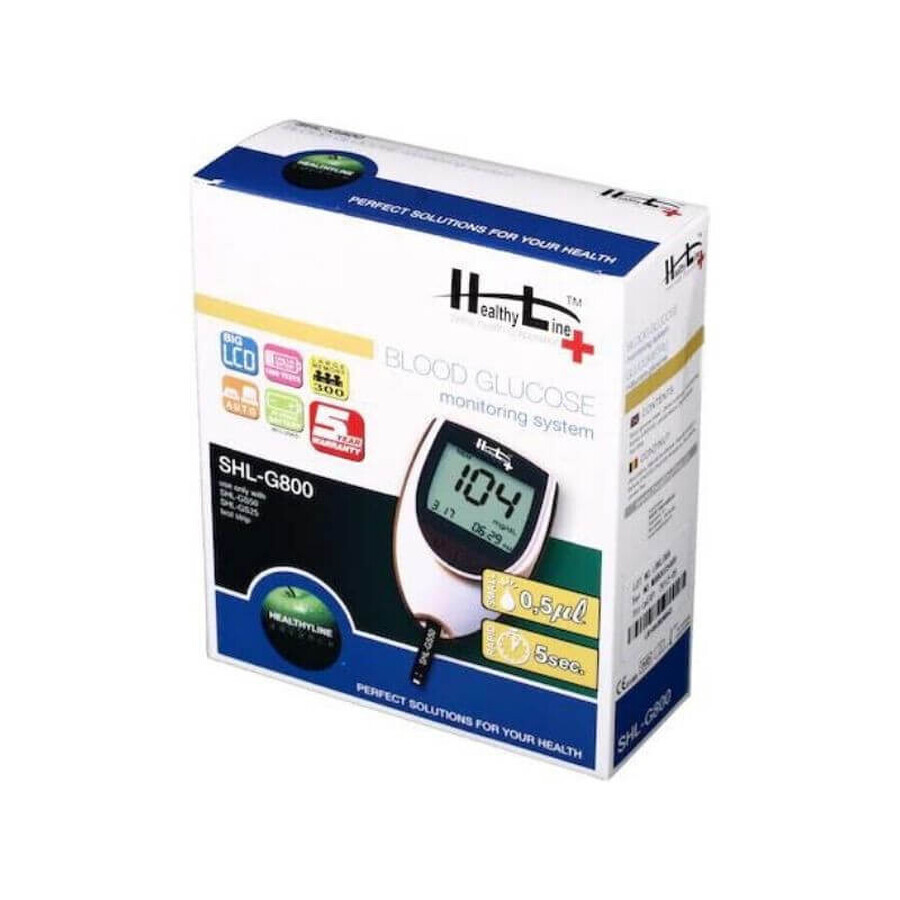 Healthyline Glucometru, SHL-G800