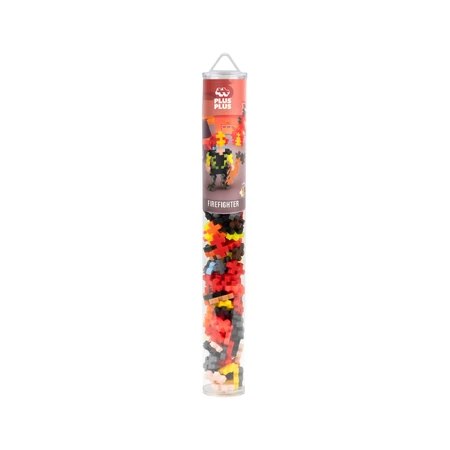 Plus-Plus Baukasten, 100-teilige Röhre, Feuerwehrmann