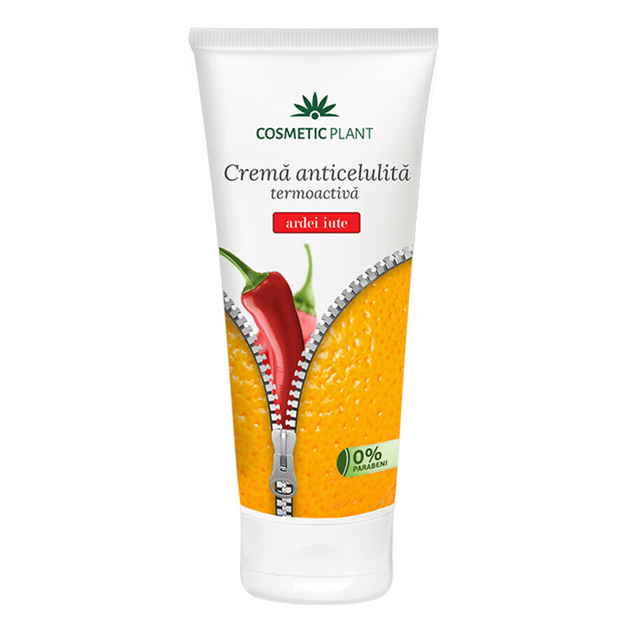 Thermoaktive Anti-Cellulite-Creme mit Chili-Pfeffer-Extrakt und Caffeisilan C2, 200 ml, Cosmetic Plant