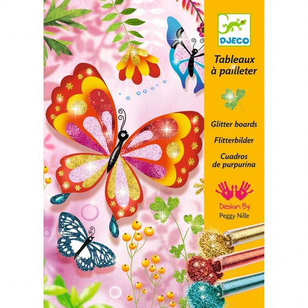 Vlinders glitter creatief spel