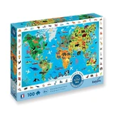 Casse-tête carte du monde 100 pièces