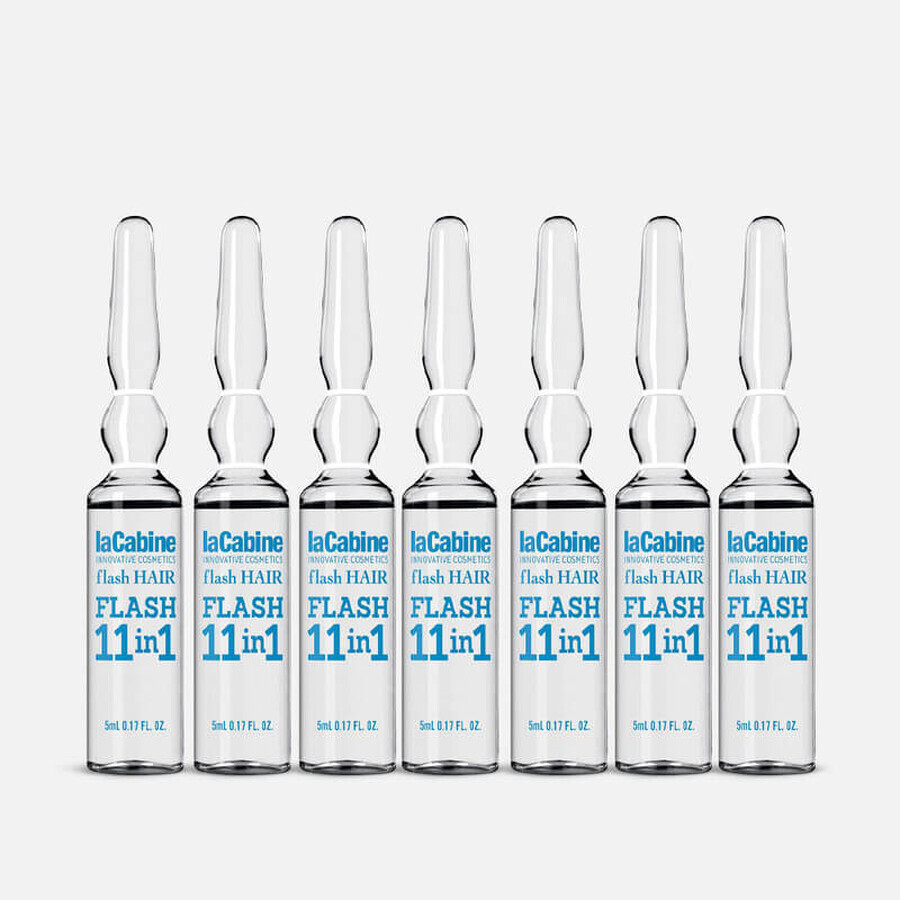 LA CABINE - FH 11 in 1 FLASH HAIR Fläschchen für Haare 7X5 ml