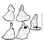 Set creativ de razuit, Abtibilduri magice cu Disney Princess