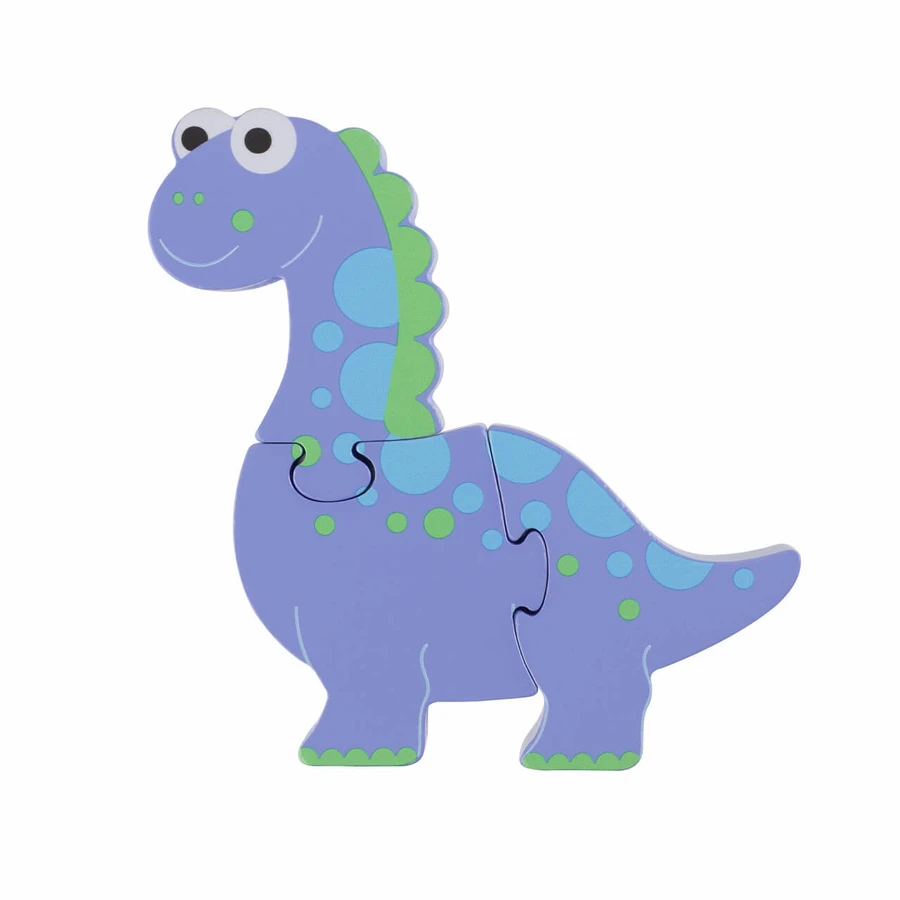 Puzzle dinosaure en bois - Diplodocus, Orange Tree Toys