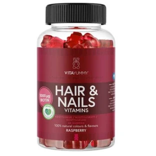 Multivitamine pentru unghii si par, 60 jeluri vegane, Vitayummy