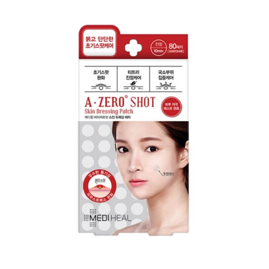 MEDIHEAL A-Zero Shot Trouble Dressing Spot Plasturi impotriva petelor rosii 80 buc