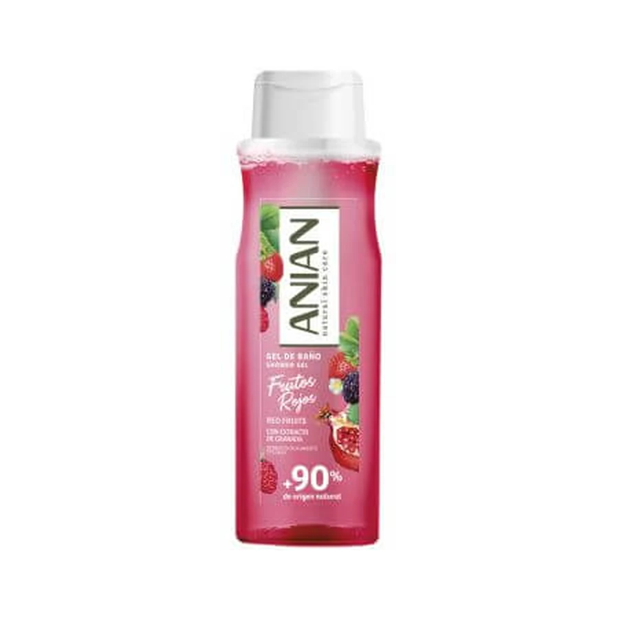 Gel de dus cu extract de fructe rosii, 750 ml, Anian