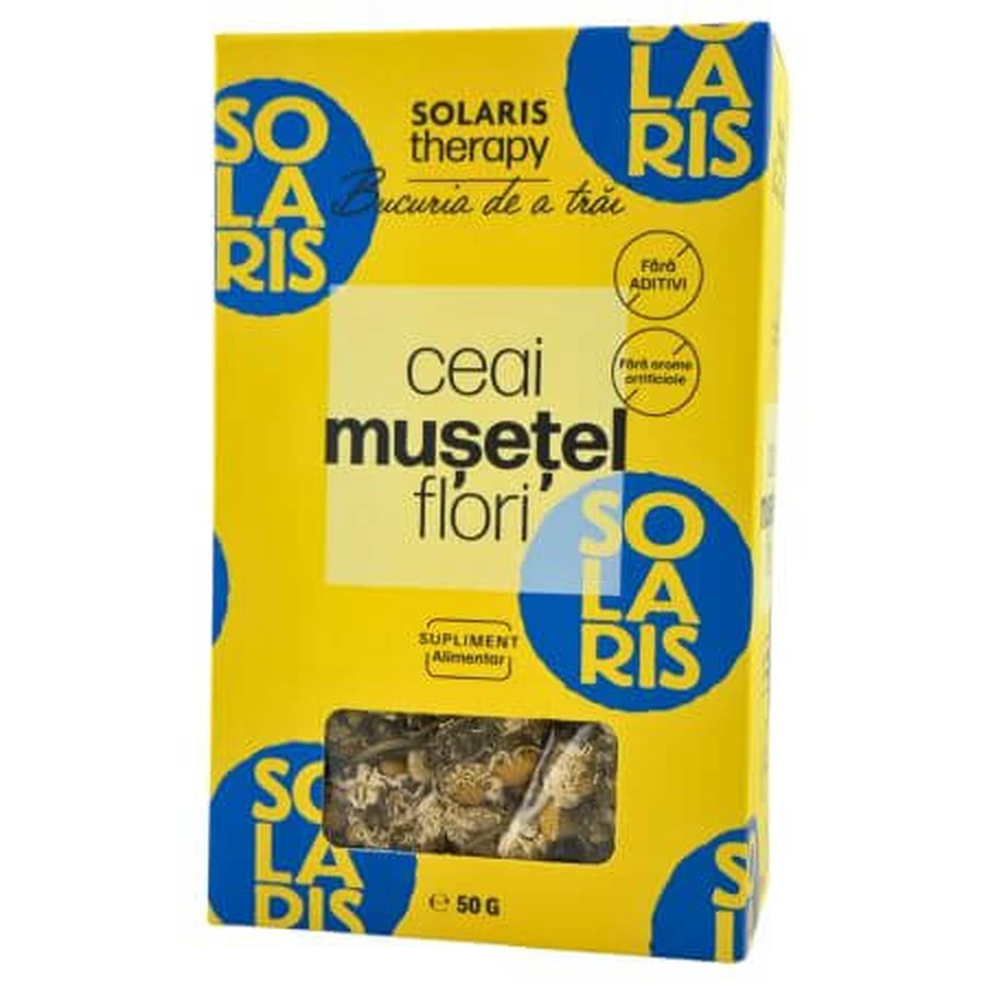 Ceai de flori de musetel, 50 grame, Solaris