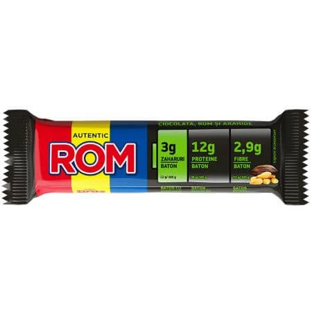 Proteinriegel mit Schokolade und Rum-Erdnusscreme, 41 g, Rum
