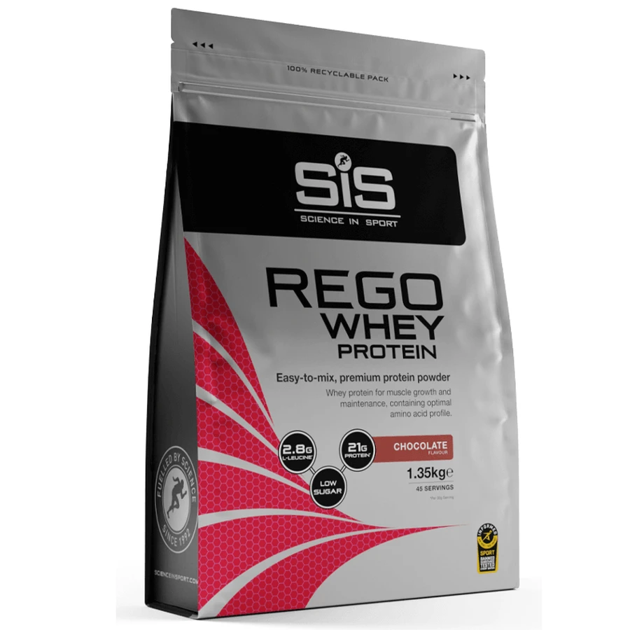 Pudra proteica cu aroma de ciocolata Sis Rego Whey Protein, 1350 g, Science In Sport