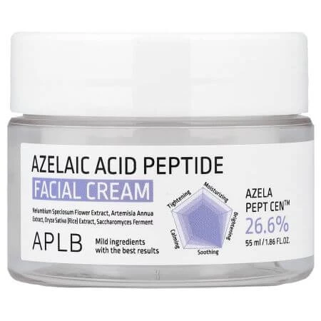 Gesichtscreme mit Peptiden und Azelainsäure, 55 ml, Aplb
