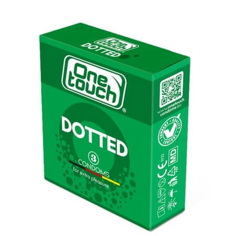 Prezervative Dotted N3, 3 pezzi, One Touch