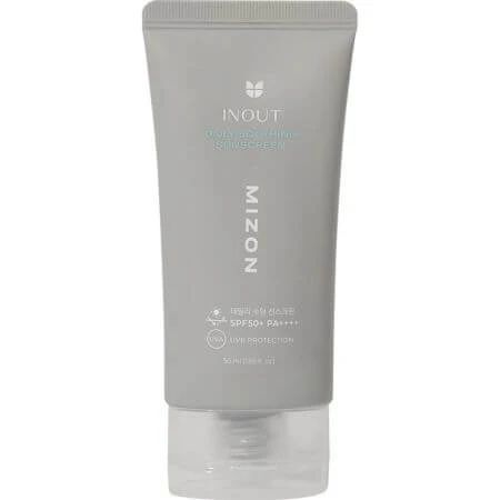 Sonnenschutz-Gesichtscreme SPF 50+PA++++ Daily Soothing Sunscreen Inout, 50 ml, Mizon