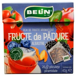 Ceai cu fructe de padure albastre, 20 plicuri, Belin