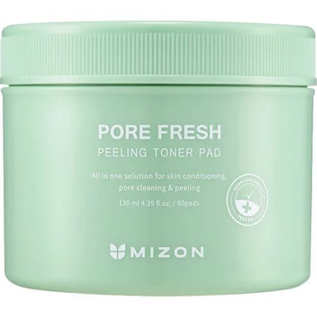 Mit Toner getränkte Peeling-Scheiben mit AHA, BHA und PHA Pore Fresh, 60 Stück, Mizon