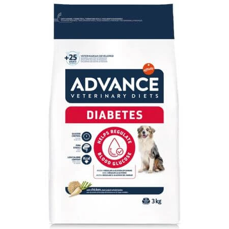 Hundetrockenfutter für Diabetes, 3 kg, Advance Veterinary Diets