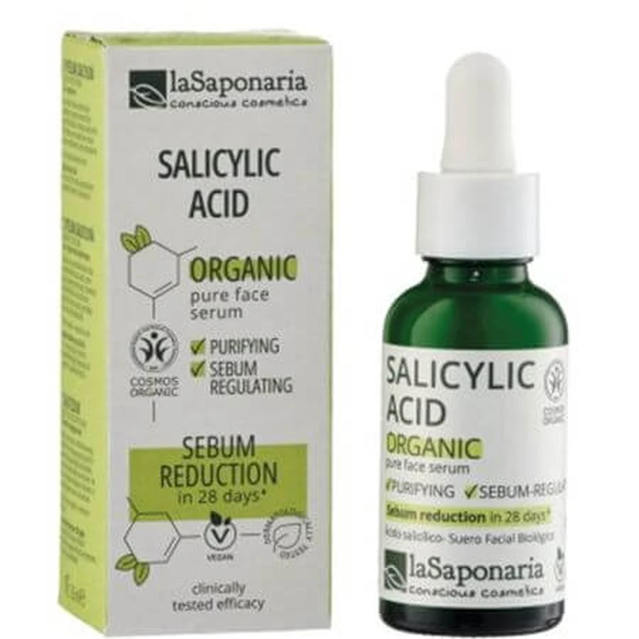 Activ pur cu acid salicilic, 30 ml, La Saponaria