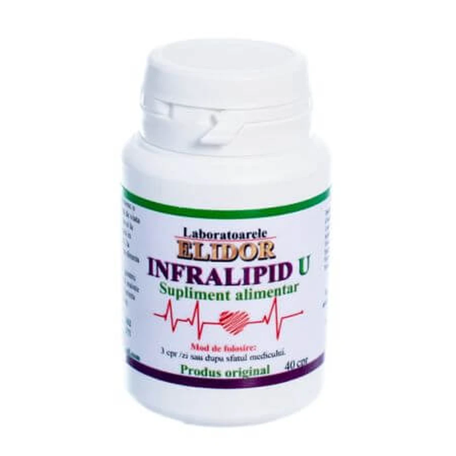Infralipid U, 40 tabletek, Elidor: ceny i cechy
