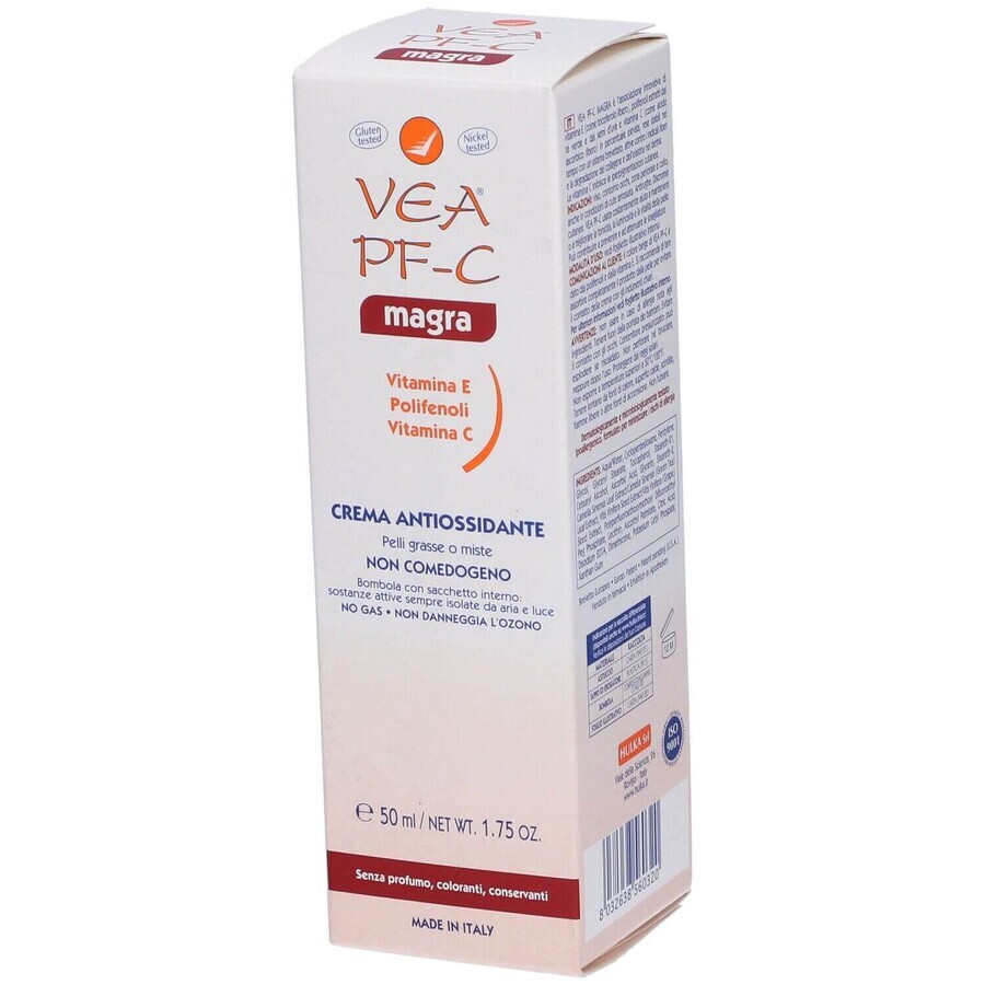 VEA PF-C Slim Antioxidant Cream for combination and oily skin, 50 ml, Hulka