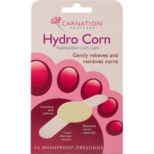 CARNATION Hydrocolloid Corn Care Soft & Hard Discuri de îndepărtare a calusurilor, 10 bucăți