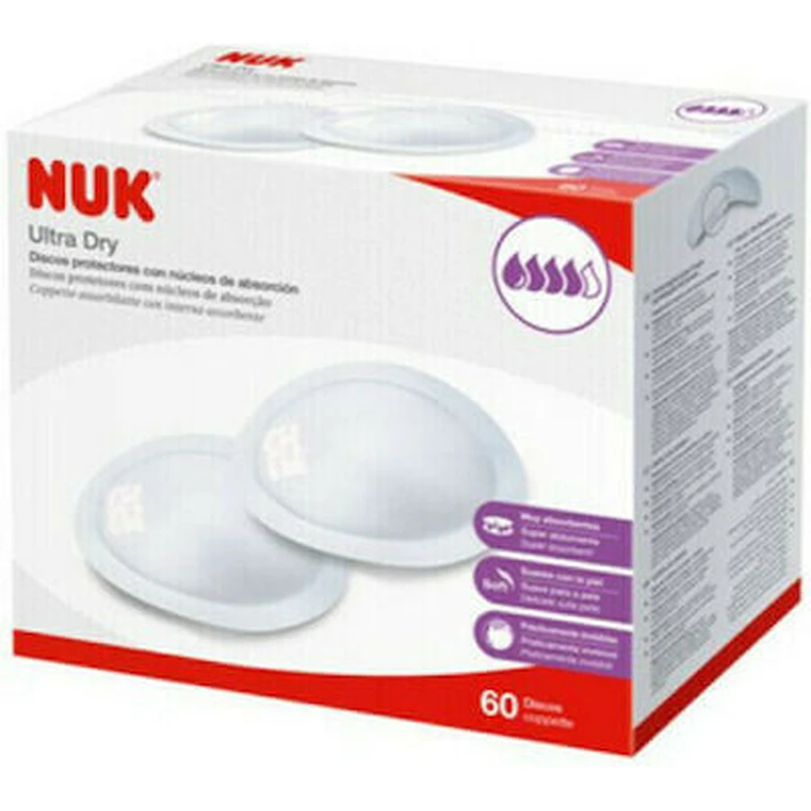 NUK Ultra Dry Breast Pads 60 Pieces
