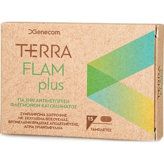 GENECOM Terra Flam Flam Plus zur Behandlung von Entzündungen und Ödemen x15 Tabletten
