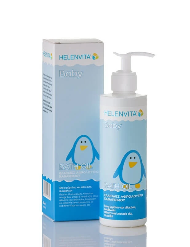 Helenvita Baby Bath Oil Cleanser Fettlösendes Duschgel 200ml
