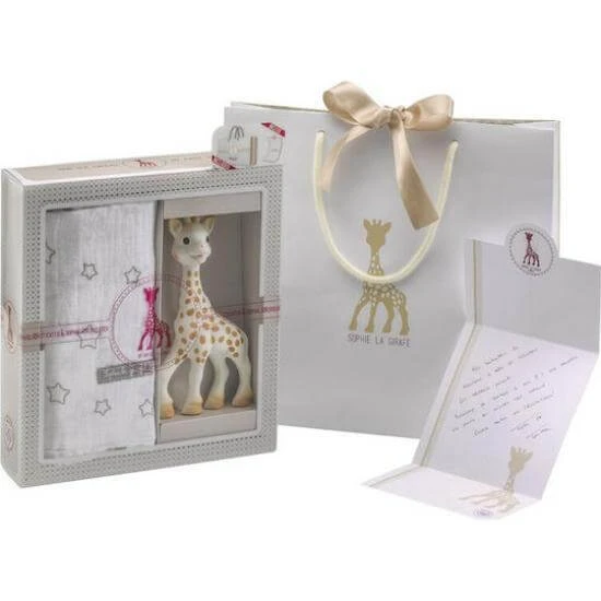 SOPHIE La Girafe Sophisticated Mein erstes Geschenk: Geschenkset mit Sophie & einer Rassel
