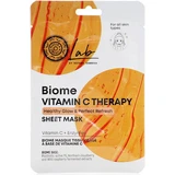 NATURA SIBERICA Biome Vitamin C Therapy Sheet Mask Face Mask for Shine 1 buc