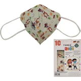 FAMEX Masque facial haute protection KN95-FFP2 sans valve Cowboy pour enfants x10