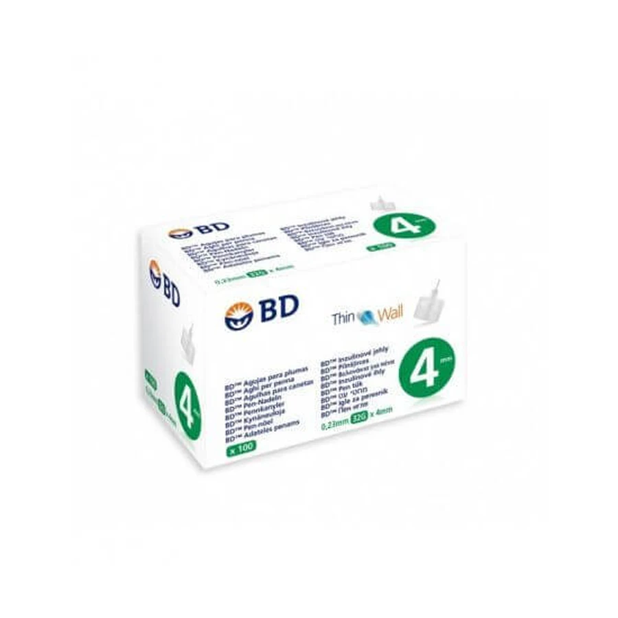 Ace PARAPHARM BD pentru stilouri de insulină 4mm 32G x100