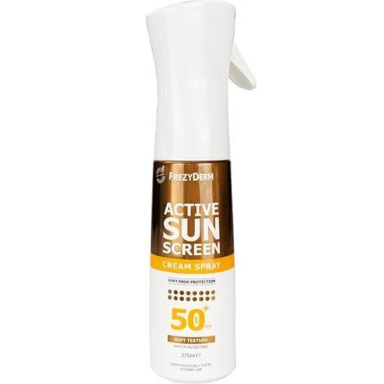 FREZYDERM Active Spf50+ Sonnenschutz Creme Spray 275ml