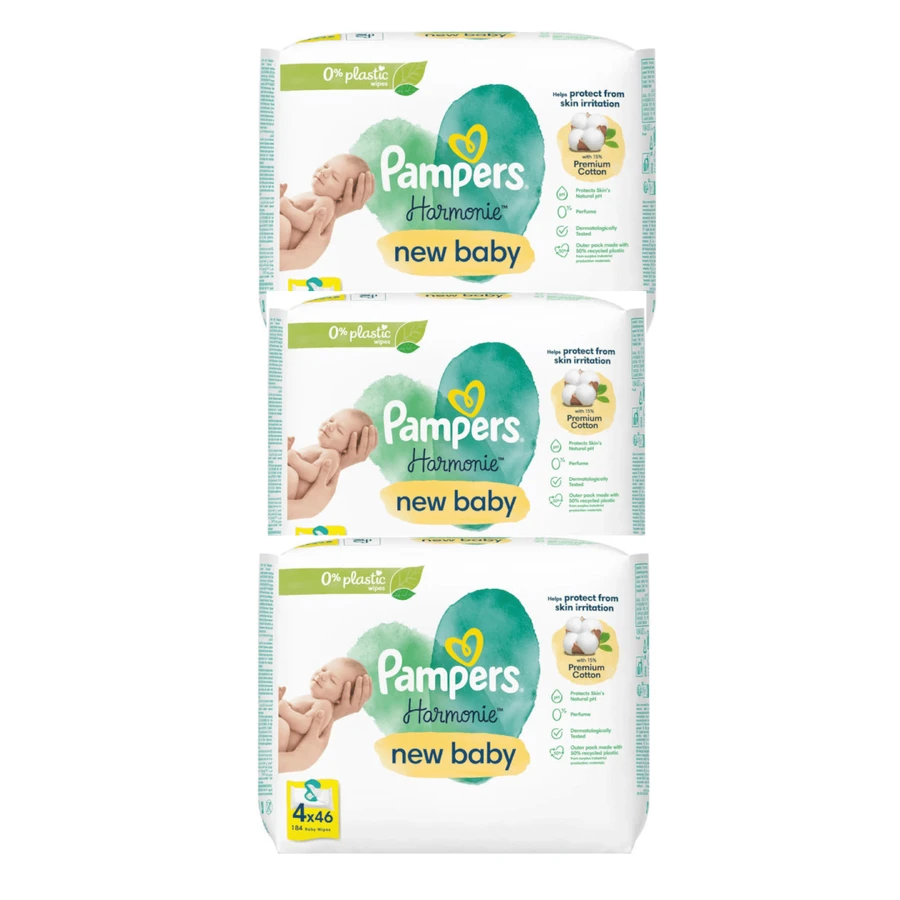 PAMPERS Wipes Baby Harmonie New Baby Baby Wipes (12 Packungen à 46 Stück) 552 Stück