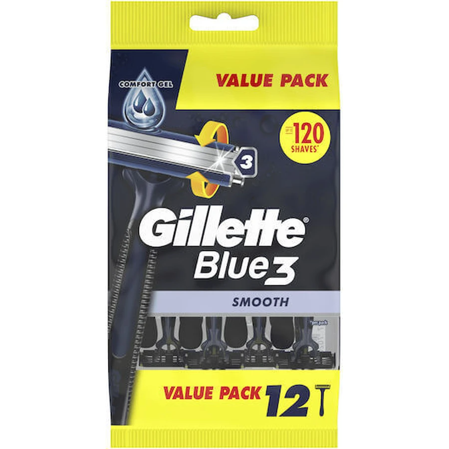 GILLETTE Albastru 3 de unică folosință 12 bucăți