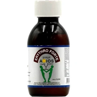 ERYTHRO FORTE A-IOS Sirop micolitic Anti-coagulant expectorant cu vitamina C, D3 și zinc 200ml