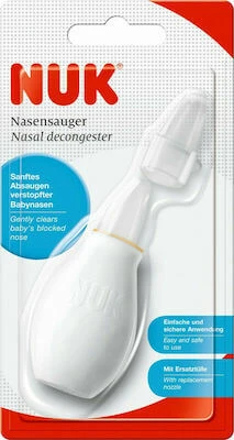 NUK Aspirator Nose Nasenabsauger mit Ersatzmundstück