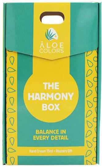 ALOE COLORS Promo Xmas The Harmony Box Harmony Hand Cream Feuchtigkeitsspendende Handcreme 75ml & Mystery Gift