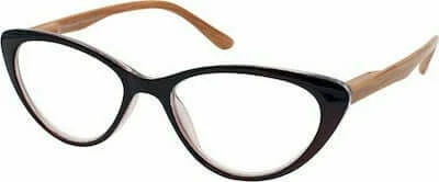 EYELEAD Lesebrille-Presbyopie Bordeaux Schmetterling mit Holzbügel E206 +1.00