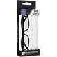 EYELEAD Gafas de Lectura - Presbicia Negro(E221) & Transparente(E223) +4.00