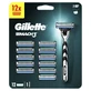 GILLETTE Mach 3 Rasiermaschine für Männer & 12 Ersatzköpfe