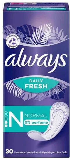 ALWAYS Daily Fresh Normal 0% Parfüm 30 Servietten