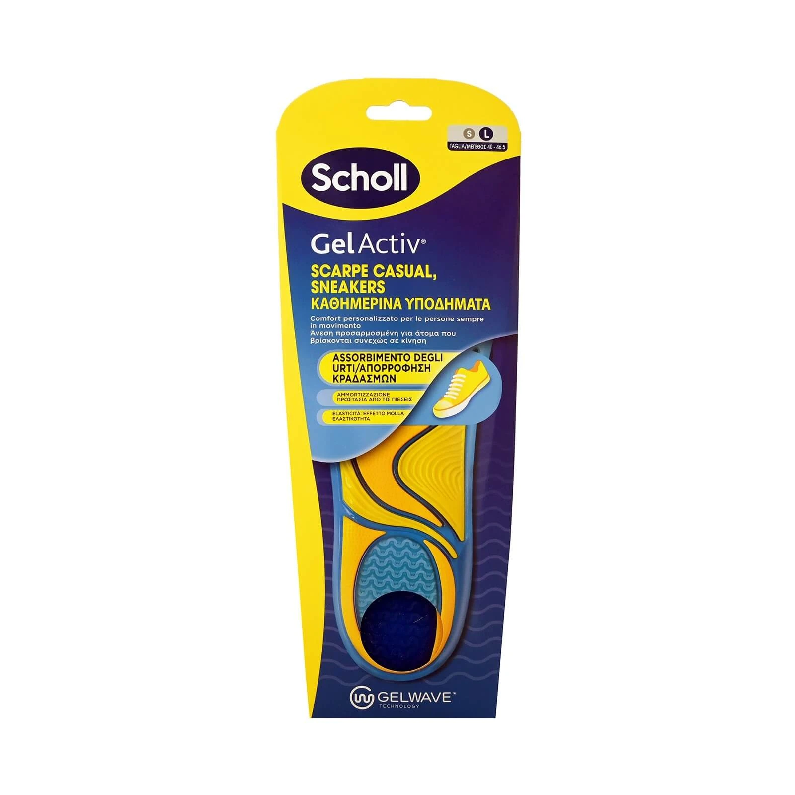 SCHOLL Gel Activ Einlegesohlen für Alltagsschuhe L (Nr. 40-46,5)